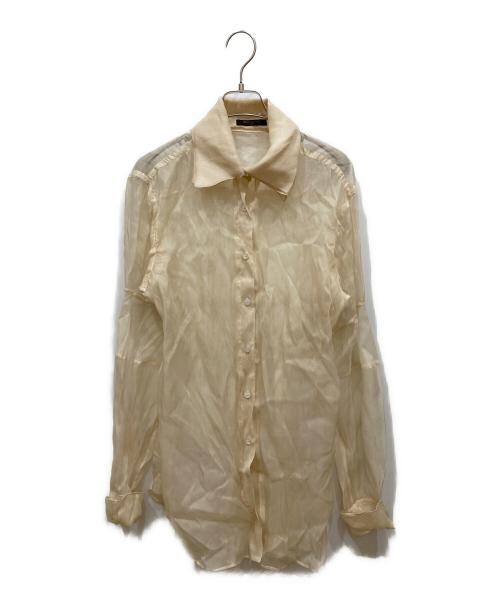 LOUIS VUITTON（ルイ ヴィトン）LOUIS VUITTON (ルイ ヴィトン) シアーシャツセットワンピース ベージュ サイズ:SIZE 36の古着・服飾アイテム