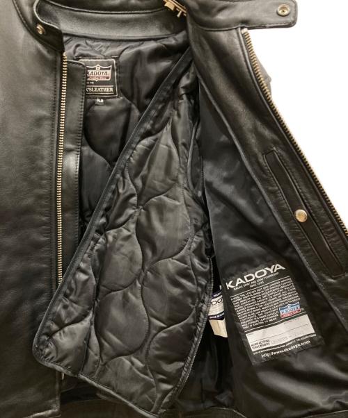 KADOYA（カドヤ）KADOYA (カドヤ) シングルライダースジャケット ブラック サイズ:SIZE 3LBの古着・服飾アイテム