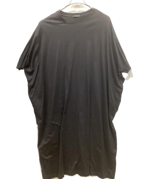 mizuiro-ind（ミズイロインド）mizuiro-ind (ミズイロインド) カットソーワンピース ブラック サイズ:SIZE Freeの古着・服飾アイテム