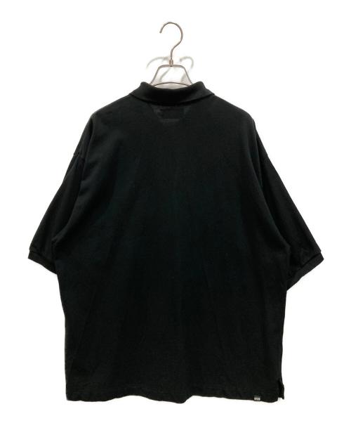 Hysteric Glamour（ヒステリックグラマー）Hysteric Glamour (ヒステリックグラマー) FREAK OUT刺繍 ポロシャツ ブラック サイズ:SIZE XLの古着・服飾アイテム