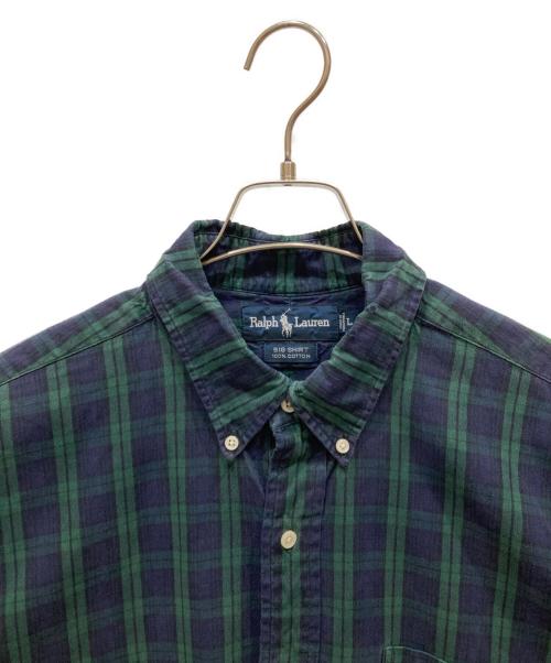 RALPH LAUREN（ラルフローレン）RALPH LAUREN (ラルフローレン) チェックBDシャツ グリーン サイズ:Ⅼの古着・服飾アイテム