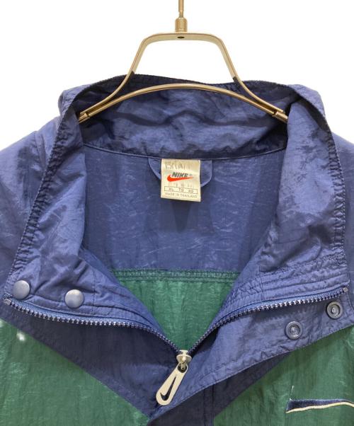 NIKE（ナイキ）NIKE (ナイキ) ナイロンジャケット ネイビー×グリーン サイズ:SIZE XLの古着・服飾アイテム