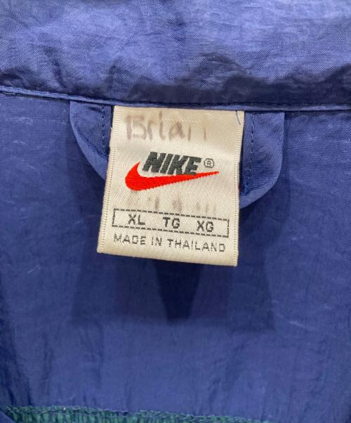 NIKE（ナイキ）NIKE (ナイキ) ナイロンジャケット ネイビー×グリーン サイズ:SIZE XLの古着・服飾アイテム