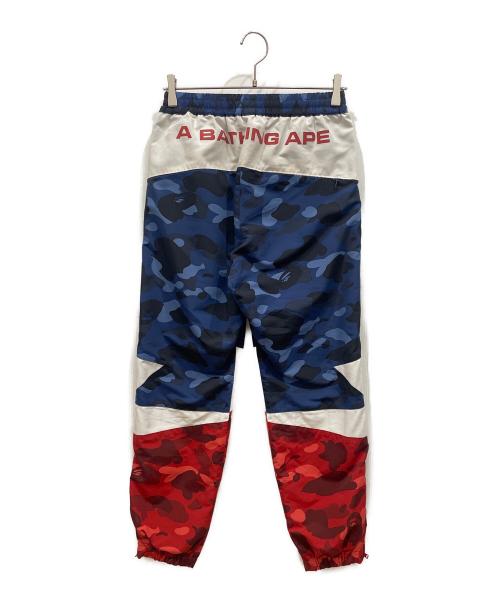 A BATHING APE（アベイシングエイプ）A BATHING APE (アベイシングエイプ) COLOR CAMO BAPESTA TRACK PANTS ネイビー サイズ:SIZE Sの古着・服飾アイテム