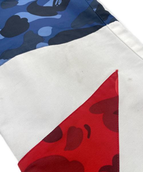 A BATHING APE（アベイシングエイプ）A BATHING APE (アベイシングエイプ) COLOR CAMO BAPESTA TRACK PANTS ネイビー サイズ:SIZE Sの古着・服飾アイテム