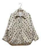 Gypsohilaジプソフィア）の古着「Dalmatian Knit Jacket」｜ホワイト