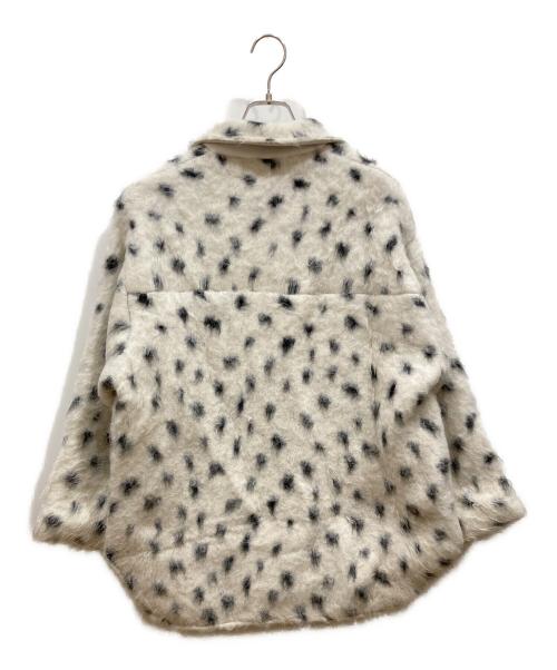 Gypsohila（ジプソフィア）Gypsohila (ジプソフィア) Dalmatian Knit Jacket ホワイト サイズ:SIZE Freeの古着・服飾アイテム