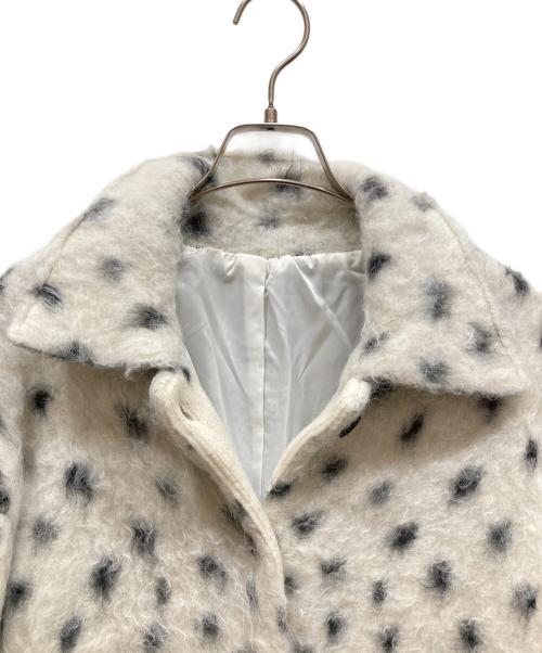 Gypsohila（ジプソフィア）Gypsohila (ジプソフィア) Dalmatian Knit Jacket ホワイト サイズ:SIZE Freeの古着・服飾アイテム