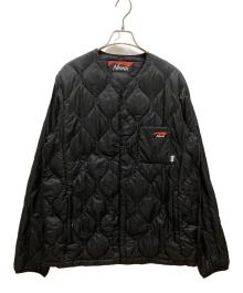 NANGA×Orange（ナンガ×オレンジ）の古着「キルトダウンカーディガン」｜ブラック