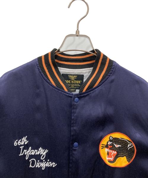 HOUSTON（ヒューストン）HOUSTON (ヒューストン) RAYON AWARD JACKET ネイビー サイズ:SIZE Mの古着・服飾アイテム