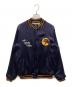 HOUSTON（ヒューストン）の古着「RAYON AWARD JACKET」｜ネイビー