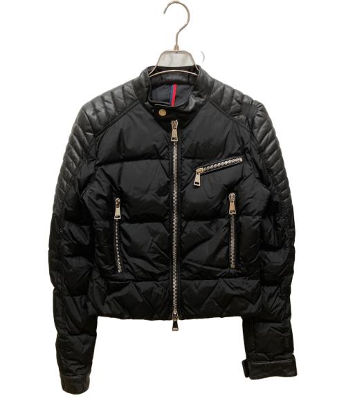 MONCLER（モンクレール）MONCLER (モンクレール) KERKYRA ライダースダウンジャケット ブラック サイズ:SIZE 1の古着・服飾アイテム