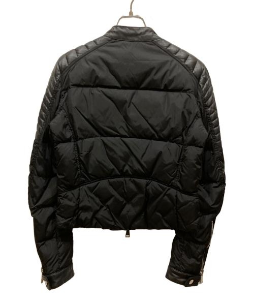MONCLER（モンクレール）MONCLER (モンクレール) KERKYRA ライダースダウンジャケット ブラック サイズ:SIZE 1の古着・服飾アイテム
