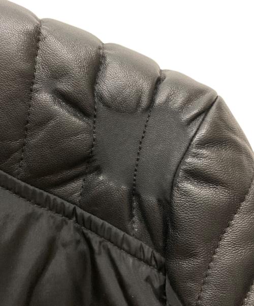 MONCLER（モンクレール）MONCLER (モンクレール) KERKYRA ライダースダウンジャケット ブラック サイズ:SIZE 1の古着・服飾アイテム