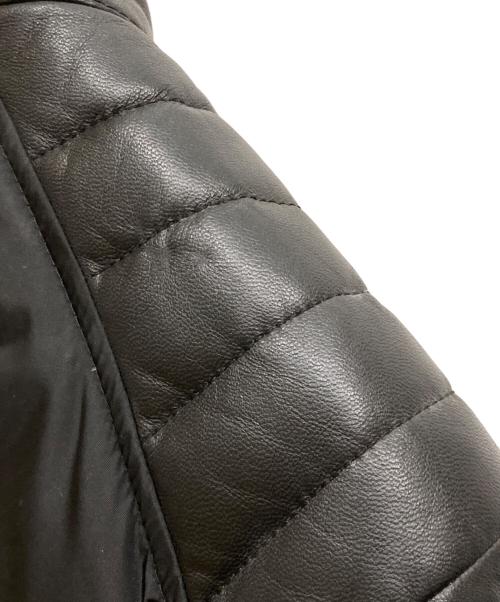 MONCLER（モンクレール）MONCLER (モンクレール) KERKYRA ライダースダウンジャケット ブラック サイズ:SIZE 1の古着・服飾アイテム
