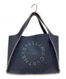 STELLA McCARTNEY（ステラマッカートニー）の古着「パンチングロゴフェルトバッグ」｜ネイビー