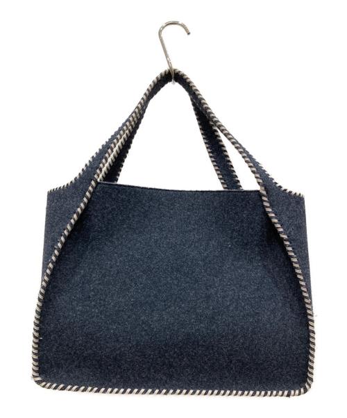 STELLA McCARTNEY（ステラマッカートニー）STELLA McCARTNEY (ステラマッカートニー) パンチングロゴフェルトバッグ ネイビーの古着・服飾アイテム