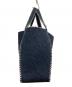 STELLA McCARTNEY (ステラマッカートニー) パンチングロゴフェルトバッグ ネイビー：22000円
