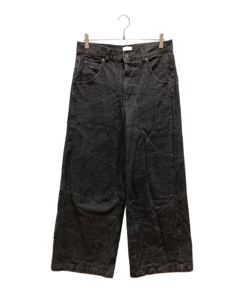 BLESS U（ブレスユー）BLESS U (ブレスユー) wrinkle crack baggy denim ブラック サイズ:SIZE Mの古着・服飾アイテム