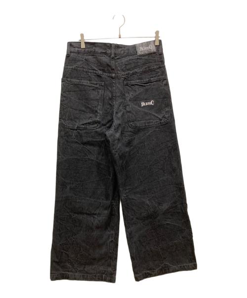 BLESS U（ブレスユー）BLESS U (ブレスユー) wrinkle crack baggy denim ブラック サイズ:SIZE Mの古着・服飾アイテム