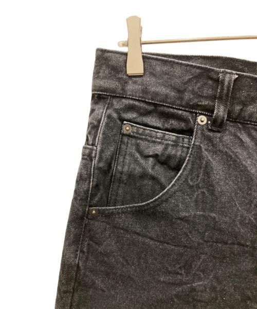 BLESS U（ブレスユー）BLESS U (ブレスユー) wrinkle crack baggy denim ブラック サイズ:SIZE Mの古着・服飾アイテム