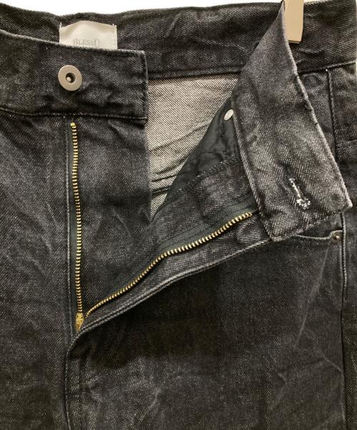 BLESS U（ブレスユー）BLESS U (ブレスユー) wrinkle crack baggy denim ブラック サイズ:SIZE Mの古着・服飾アイテム