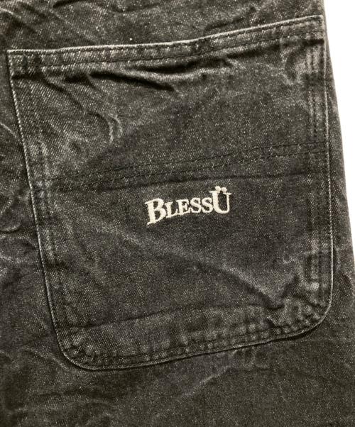 BLESS U（ブレスユー）BLESS U (ブレスユー) wrinkle crack baggy denim ブラック サイズ:SIZE Mの古着・服飾アイテム