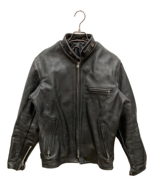 Schott（ショット）Schott (ショット) ダブルライダースジャケット ブラック サイズ:SIZE 36の古着・服飾アイテム