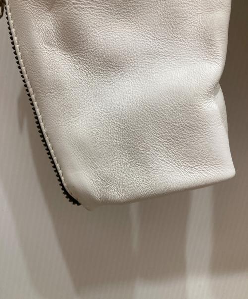 VANSON（バンソン）VANSON (バンソン) レザーライダースジャケット ホワイト サイズ:SIZE 38の古着・服飾アイテム