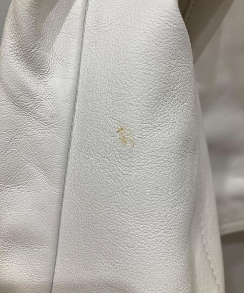 VANSON（バンソン）VANSON (バンソン) レザーライダースジャケット ホワイト サイズ:SIZE 38の古着・服飾アイテム