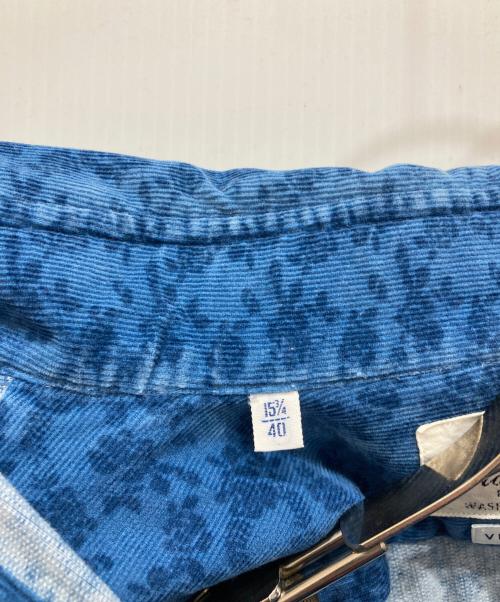 giannetto（ジャンネット）giannetto (ジャンネット) 総柄シャツ　VINCI FIT ブルー サイズ:SIZE 40の古着・服飾アイテム