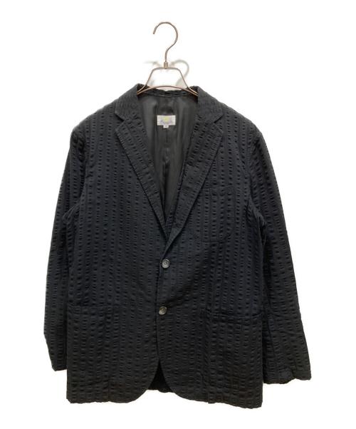 giannetto（ジャンネット）giannetto (ジャンネット) 3Pシアサッカーセットアップスーツ ブラック サイズ:SIZE 48の古着・服飾アイテム