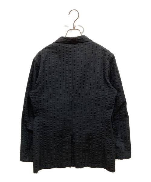 giannetto（ジャンネット）giannetto (ジャンネット) 3Pシアサッカーセットアップスーツ ブラック サイズ:SIZE 48の古着・服飾アイテム