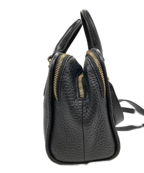 FURLA（フルラ）FURLA (フルラ) シリレザーハンドバッグ ブラックの古着・服飾アイテム
