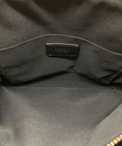FURLA（フルラ）FURLA (フルラ) シリレザーハンドバッグ ブラックの古着・服飾アイテム