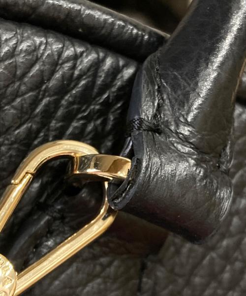 FURLA（フルラ）FURLA (フルラ) シリレザーハンドバッグ ブラックの古着・服飾アイテム