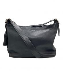 COACH（コーチ）の古着「レザーショルダーバッグ」｜ブラック