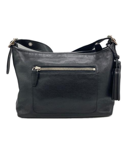 COACH（コーチ）COACH (コーチ) レザーショルダーバッグ ブラックの古着・服飾アイテム