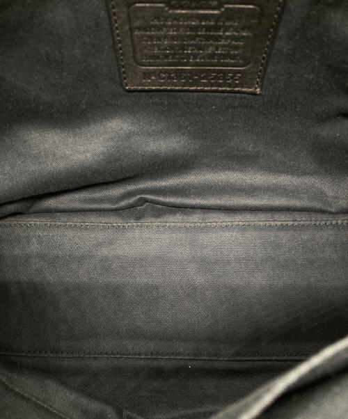 COACH（コーチ）COACH (コーチ) レザーショルダーバッグ ブラックの古着・服飾アイテム