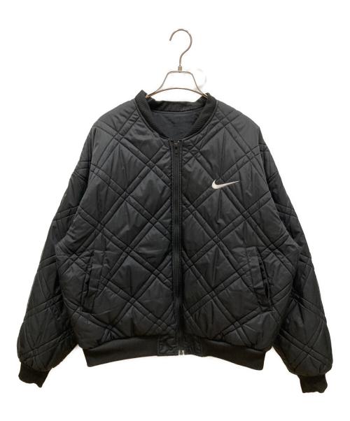 NIKE（ナイキ）NIKE (ナイキ) ロゴ刺繍キルティングジャケット ブラック サイズ:SIZE Lの古着・服飾アイテム