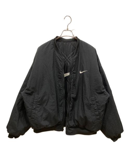 NIKE（ナイキ）NIKE (ナイキ) ロゴ刺繍キルティングジャケット ブラック サイズ:SIZE Lの古着・服飾アイテム