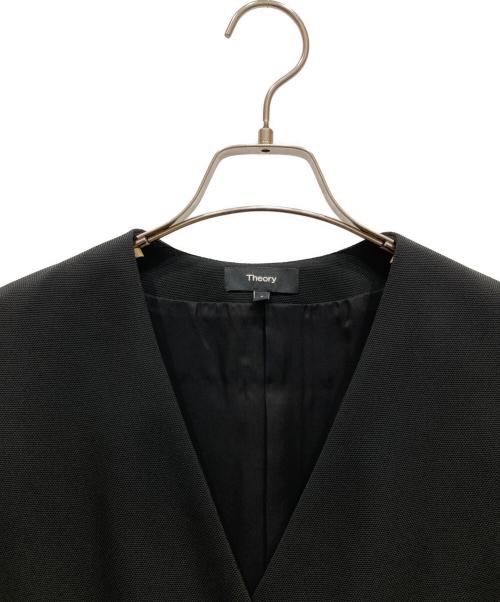 theory（セオリー）theory (セオリー) フライフロントvネックベスト ブラック サイズ:SIZE Sの古着・服飾アイテム