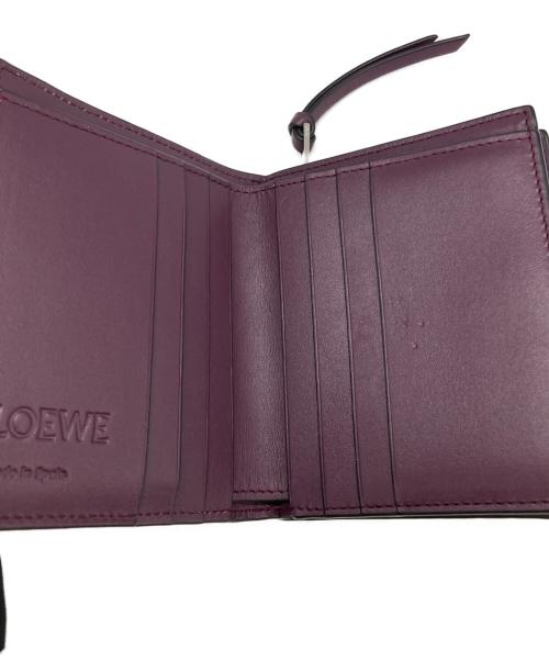 LOEWE（ロエベ）LOEWE (ロエベ) コンパクト ジップウォレット パープルの古着・服飾アイテム