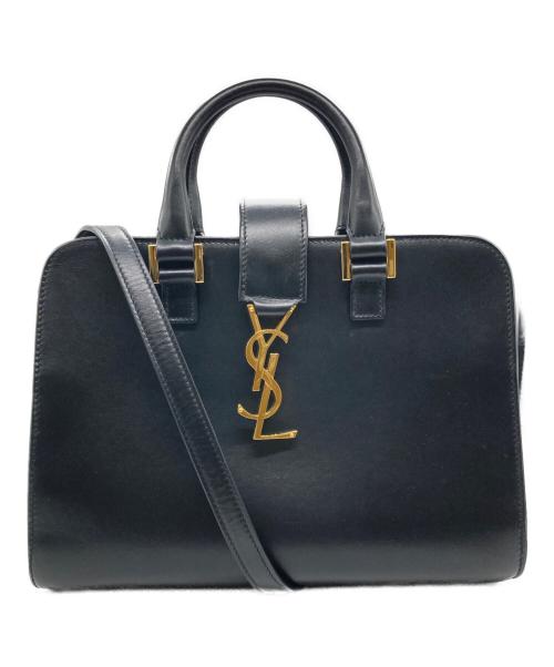 Saint Laurent Paris（サンローランパリ）Saint Laurent Paris (サンローランパリ) ベイビーカバスハンドバッグ ブラックの古着・服飾アイテム