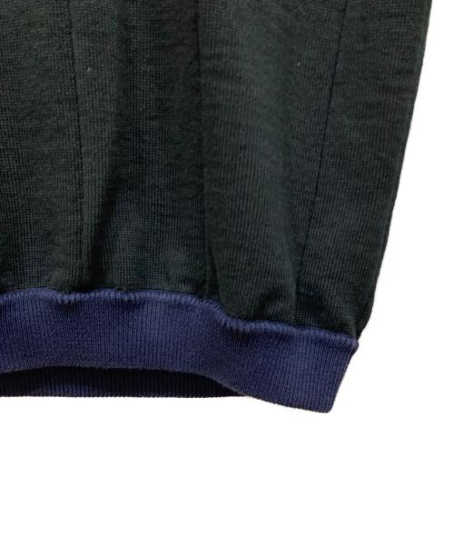 Coohem（コーヘン）Coohem (コーヘン) ニットベスト ブラック×ネイビー サイズ:SIZE Lの古着・服飾アイテム
