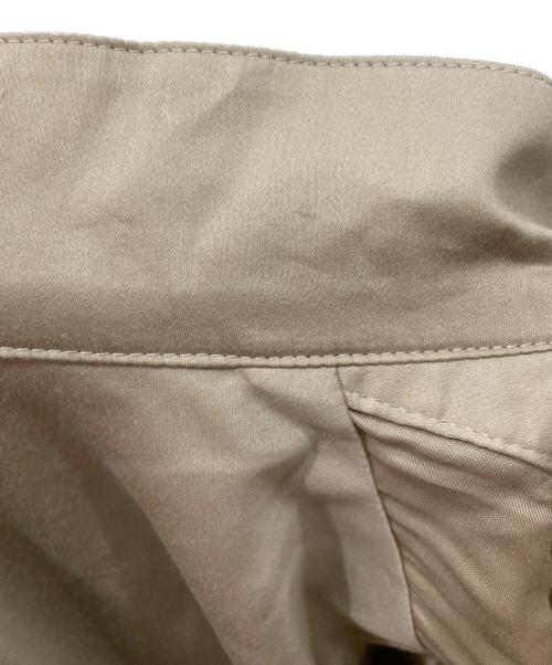 ebure（エブール）EBURE (エブール) コットン キュプラ スキッパーカラー ワンピース ベージュ サイズ:SIZE 38 未使用品の古着・服飾アイテム