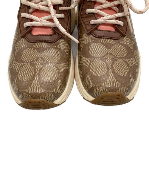 COACH（コーチ）COACH (コーチ) C270 ランナー ブラウン×ピンク サイズ:SIZE 23cmの古着・服飾アイテム