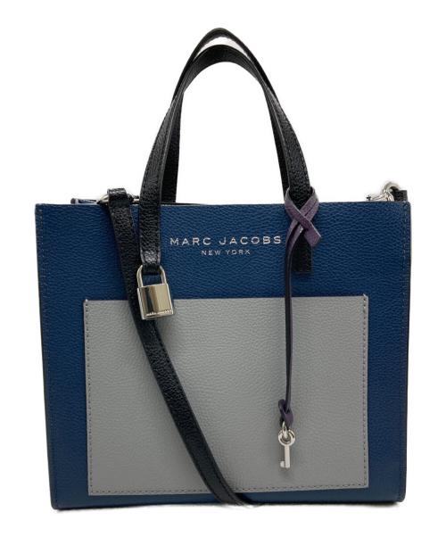 MARC JACOBS（マークジェイコブス）MARC JACOBS (マークジェイコブス) 2WAYショルダーバッグ ネイビー×ブラックの古着・服飾アイテム