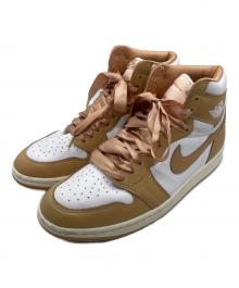 NIKE（ナイキ）の古着「WMNS AIR JORDAN 1 RETRO HIGH OG PRALINE」｜ベージュ×ホワイト