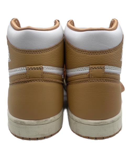 NIKE（ナイキ）NIKE (ナイキ) WMNS AIR JORDAN 1 RETRO HIGH OG PRALINE ベージュ×ホワイト サイズ:28.5の古着・服飾アイテム